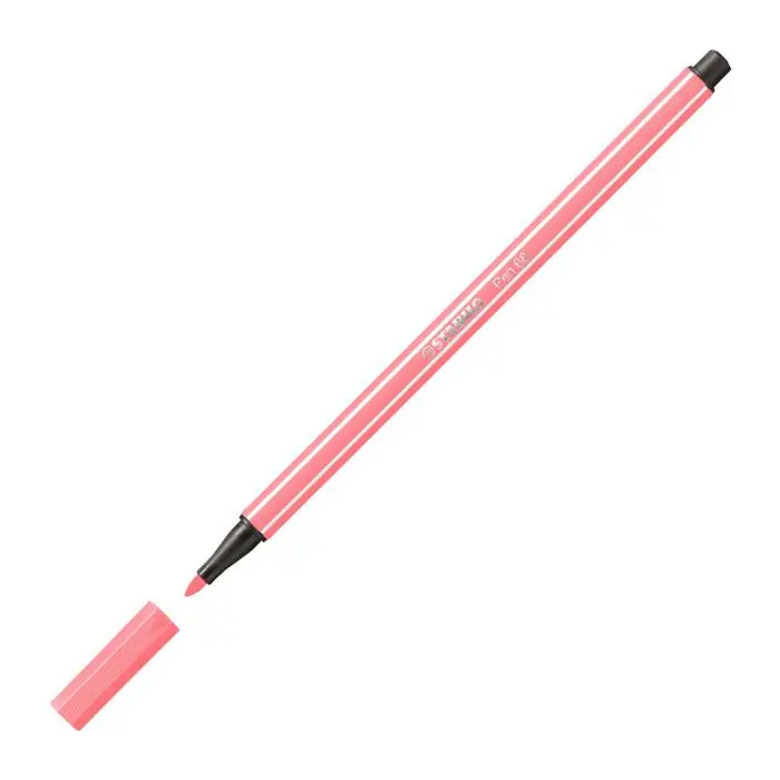 Stabilo Point 68/040 Kalın Uçlu Keçeli Kalem 1.0mm Floresan Kırmızı 10 Lu Kutu