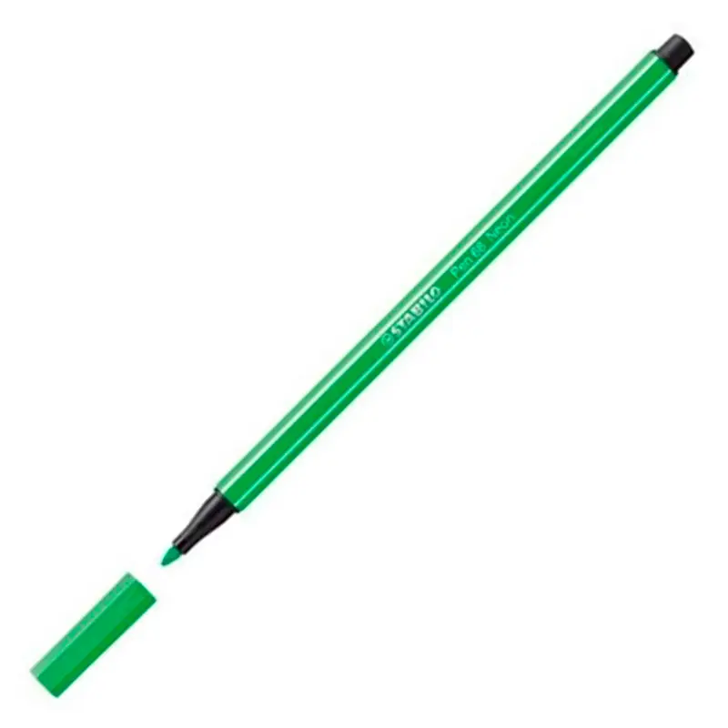 Stabilo Point 68/033 Kalın Uçlu Keçeli Kalem 1.0mm Floresan Yeşil 10 Lu Kutu
