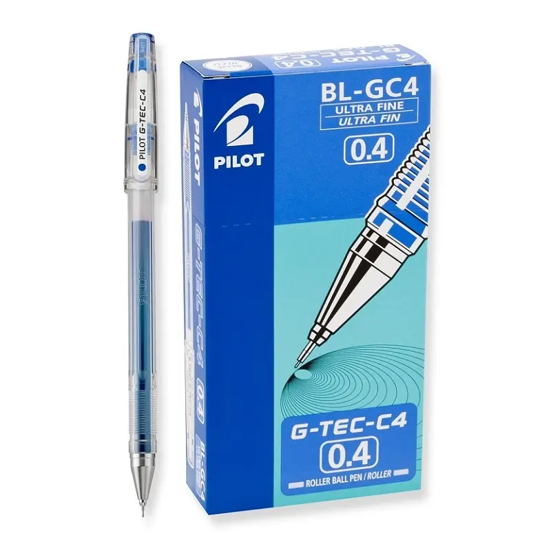 Pilot G-TEC-C4 İğne Uçlu Roller Kalem 0.4mm Mavi 12 Li Kutu