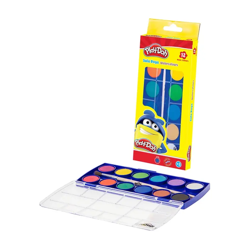 Play Doh SU002 Sulu Boya 23mm 12 Renk
