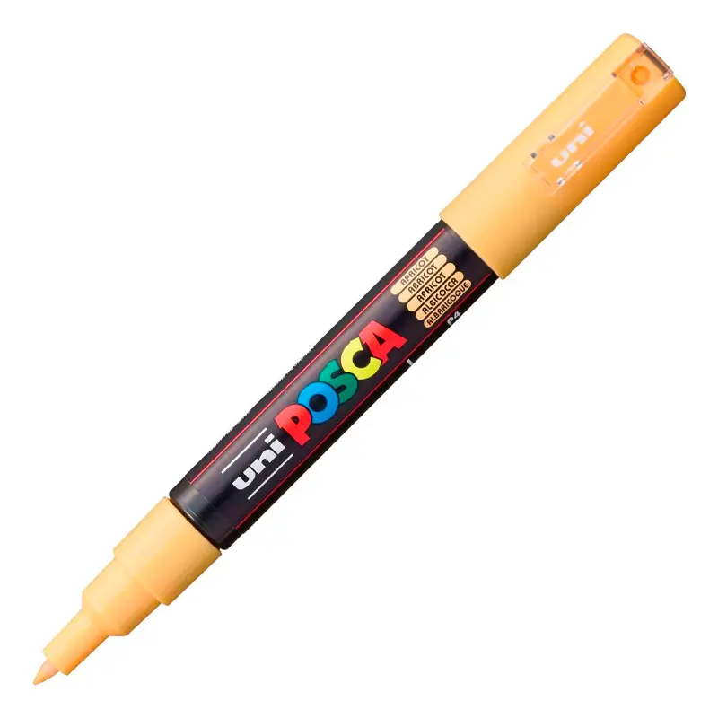 Uni-Ball Posca PC-1M 0.7mm Su Bazlı Poster Markörü Kayısı 6 Lı Kutu