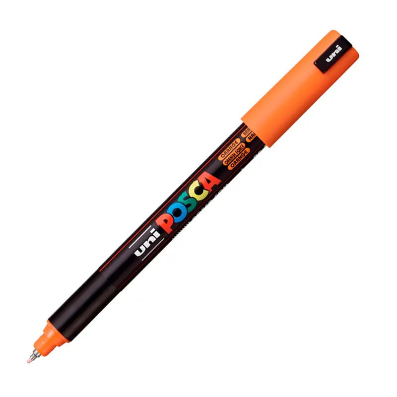 Uni-Ball Posca PC-1MR 0.7mm Su Bazlı Poster Markörü Turuncu 6 Lı Kutu