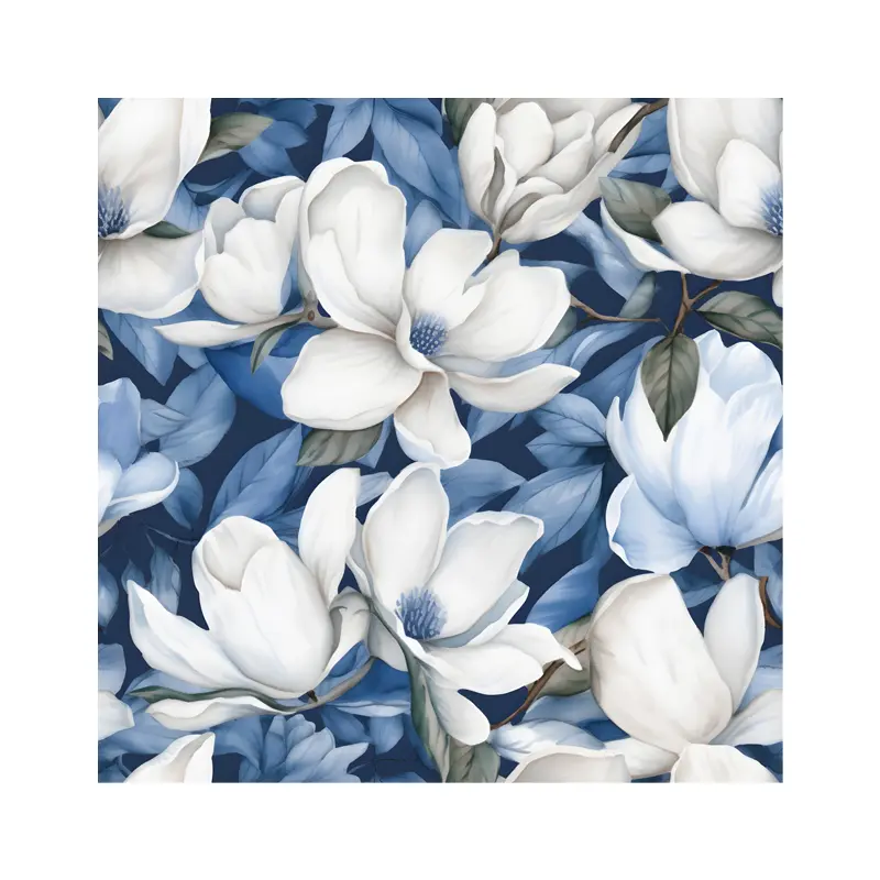 White Flowers Rölyef Poster Baskı Kağıt Boyutu: 33x48cm Baskı Boyutu: 31.5x31.5cm 8 Adet