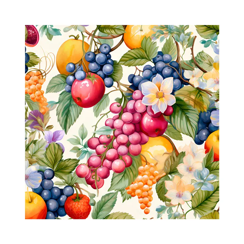 Fruits Table Rölyef Poster Baskı Kağıt Boyutu: 33x48cm Baskı Boyutu: 31.5x31.5cm 8 Adet
