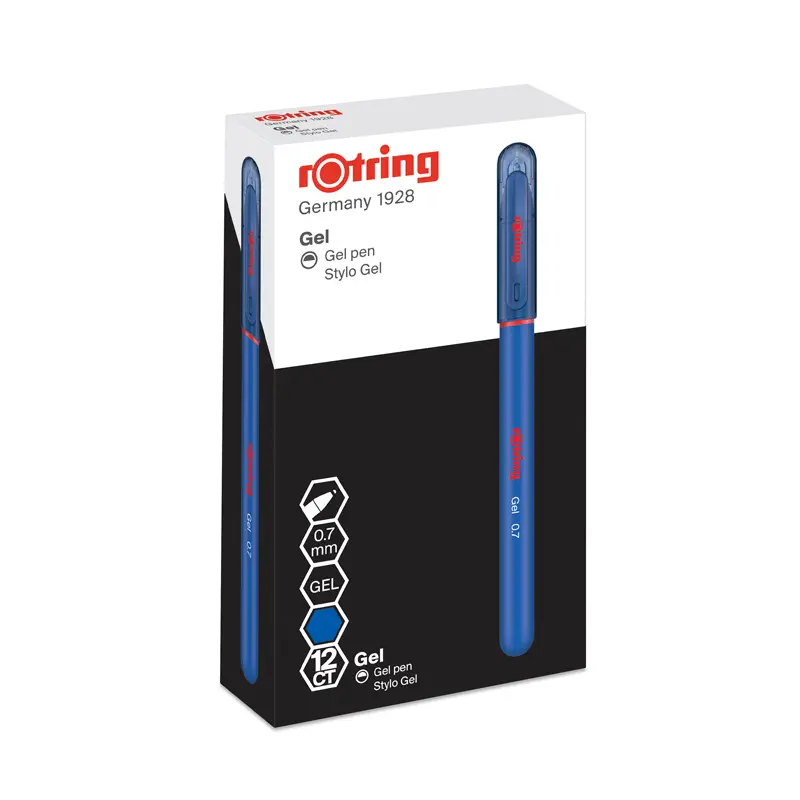 Rotring Jel Mürekkepli Roller Kalem 0.7mm Mavi 12 Li Kutu