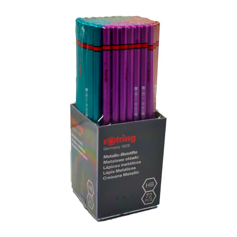 Rotring Metalik Gövde Kurşun Kalem HB 72 Li Paket