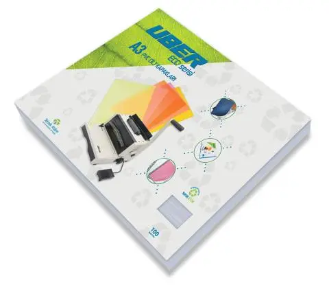 Uber Eco PVC Cilt Kapağı A3 Şeffaf 100 Lü Paket