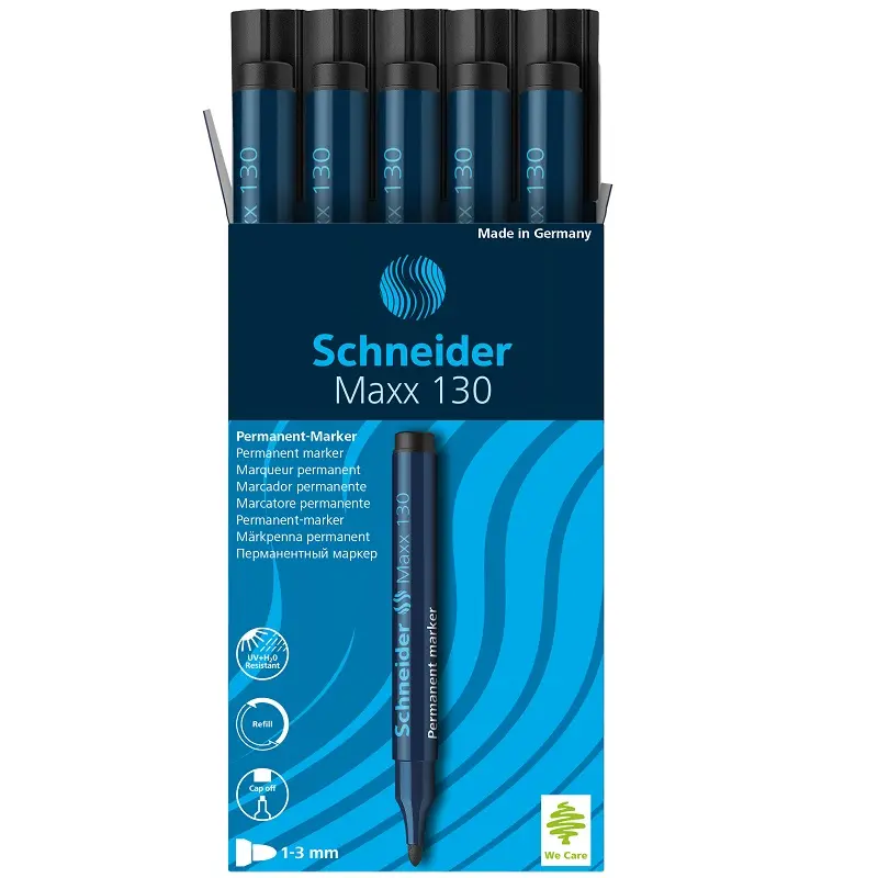 Schneider Maxx 130 Permanent Markör 1-3 mm Kırmızı 10 Lu Kutu