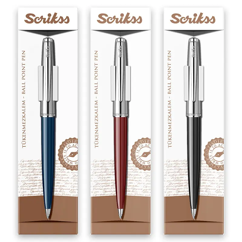 Scrikss 78 Metropolis Tükenmez Kalem Karışık 16 Lı Stand