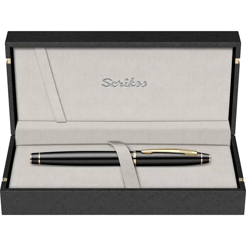 Scrikss 35 Noble Dolmakalem Mat Siyah Altın