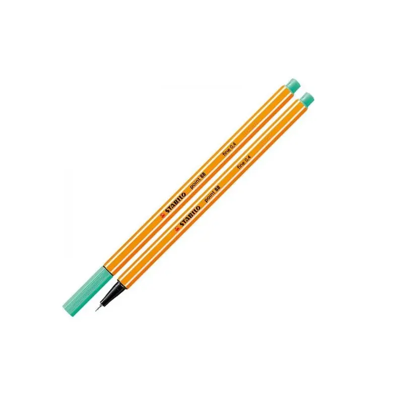 Stabilo Point 88/13 İnce Uçlu Keçeli Kalem 0.4mm Buz Yeşili 10 Lu Kutu