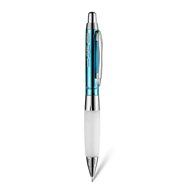 Uni-Ball Shaka HD M5-618GG 0.5 mm Versatil Kalem Krom Açık Mavi