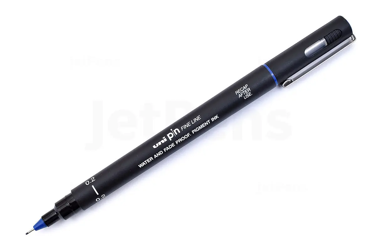Uni-Ball Pin 0.2 mm Fine Line Akrilik Uçlu Kalem Siyah 12 Li Kutu