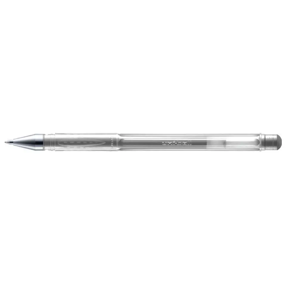 Uni-Ball Signo Noble Metal UM-120NM 0.8 mm Jel Mürekkepli Roller Kalem Gümüş 12 Li Kutu