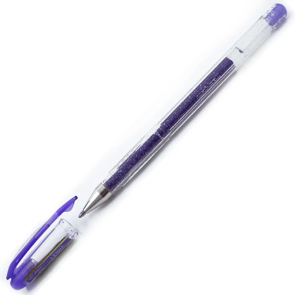 Uni-Ball Signo Sparkling UM-120SP 1.0 mm Simli Jel Mürekkepli Roller Kalem Mor 12 Li Kutu