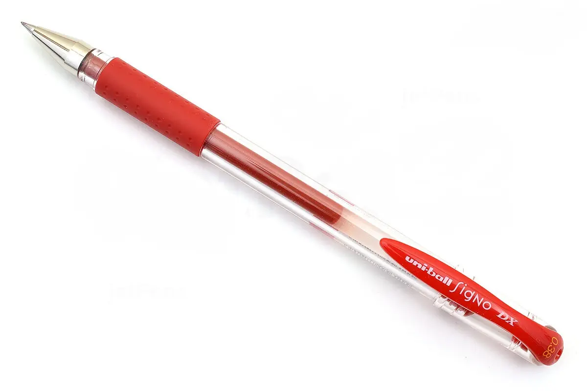 Uni-Ball Signo Dx UM-151 0.38 mm Jel Mürekkepli Roller Kalem Kırmızı 12 Li Kutu