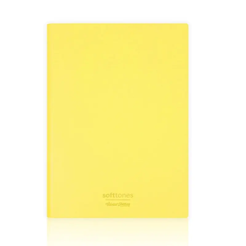 Victoria Journals Softtons Esnek Kapak 17x25cm B5 80gr. 128 Yaprak Çizgili Defter Sarı