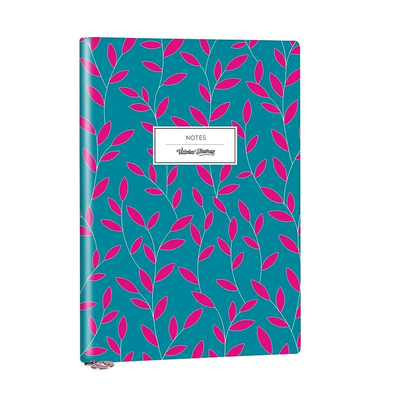 Victoria's Journals Smyth Flexy Art Esnek Kapak Vegan Deri 192 Sayfa A5 80gr. Çizgili Defter Mavi Desenli
