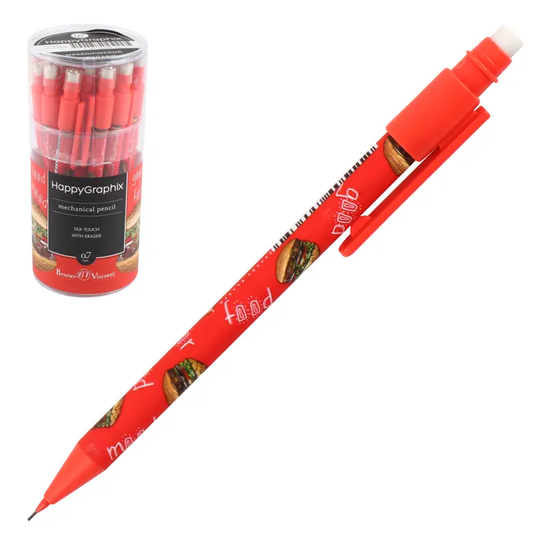 Bruno Visconti Happygraphix Burger Desenli Versatil Kalem 0.7mm 24 Lü Paket